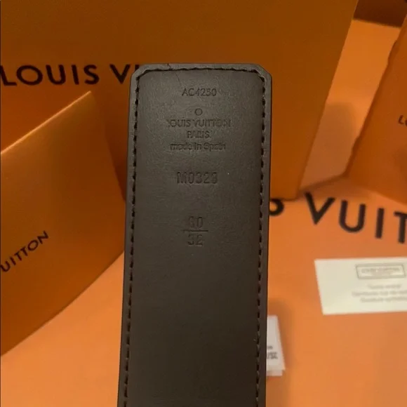 Louis Vuitton Black Monogram Men's Belt